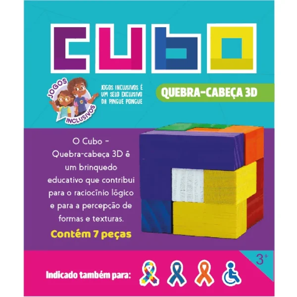 Imagem da caixa do brinquedo - Cubo mágico